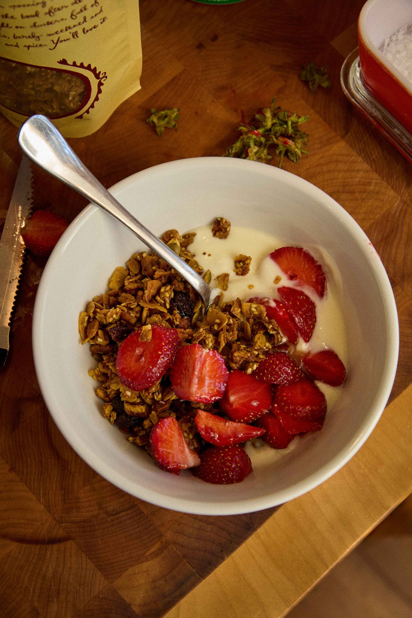 Golden Granola with Sour Cherries